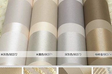 Wallpapers Gold Plated Modern Brief Stripe Non Woven Wall Paper ...