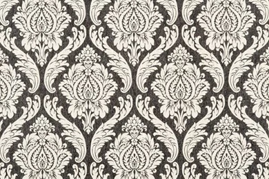 Damascus Wallpapers In Black And Ivory Design By York Wallcoverings ...