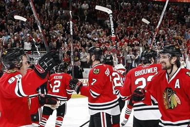 Download Chicago Black Hawks Cheering Wallpapers For iPhone 4