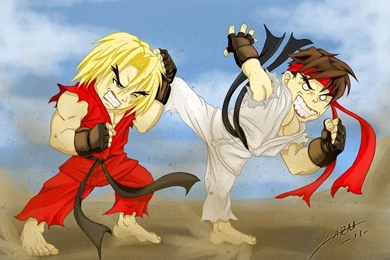Ryu Vs Ken By LuisLarm On DeviantArt