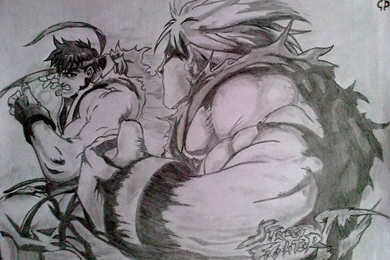 DeviantArt: More Like Street Fighter 4: Ryu VS Ken By Claudiusd1994