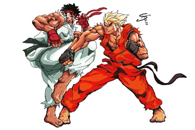 Ryu Vs Ken By Stefarin On DeviantArt