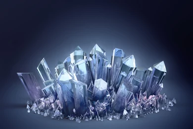 Download Wallpapers 3840x2400 3d, Crystal, Crystals, 3d Crystal ...