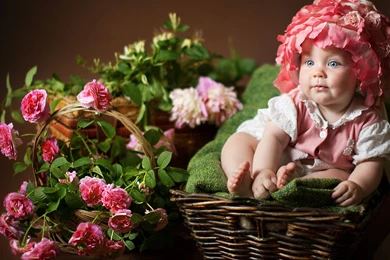 Sweet baby with flower wallpaper.jpg