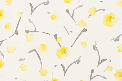Wallpapers Aquarelle AS Wallpapers Flower Structure White Yellow ...