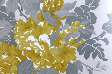 Ginerva Yellow Flower Design Wallpapers