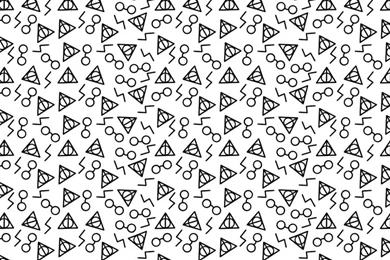Harry Potter Icons Twitter Header   Black & White Wallpapers