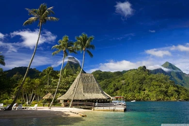 Tahiti Island HD Desktop Wallpapers : Widescreen : High Definition