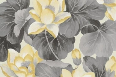 Home Sweet Home Vinyl Wallpapers 45037 10 Wallpapers Flowers Yellow ...