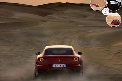 Ferrari FF In Desert   Rear