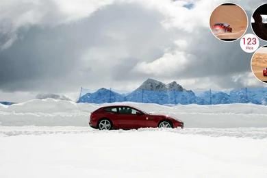 Ferrari FF On Snow Side