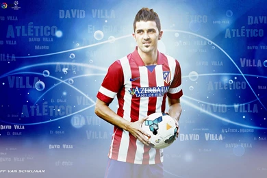 DeviantArt: More Like David Villa Atletico Madrid Wallpapers 2014 ...