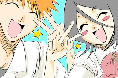 Ichigo & Rukia   Kurosaki Ichigo Wallpapers (33594781)   Fanpop