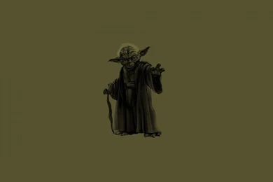 Star Wars Minimalistic Jedi Greed Yoda Soup Cane Simple Backgrounds ...