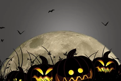 Haunted House Halloween Party Trick Or Treat iPad Air Wallpapers ...