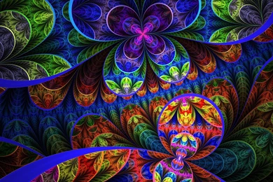 Floral Fractal Wallpapers Abstract Wallpapers