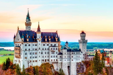 Download Wallpapers 3840x2160 Neuschwanstein Castle, Autumn ...