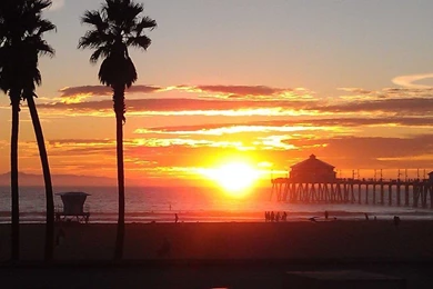 Huntington Beach At Sunset By I am kinda lost On DeviantArt