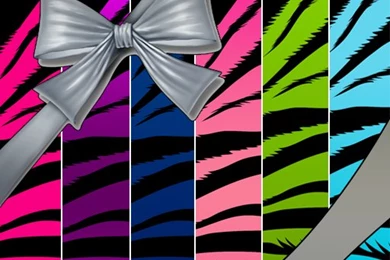 NEW! WALLPAPER SET   Zebra Colorful   $1.99