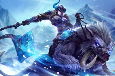 Download Wallpapers 3840x2400 League Of Legends, Sejuani, Monster ...