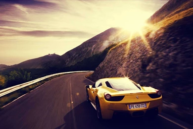 Ferrari Cars Yellow Wallpapers
