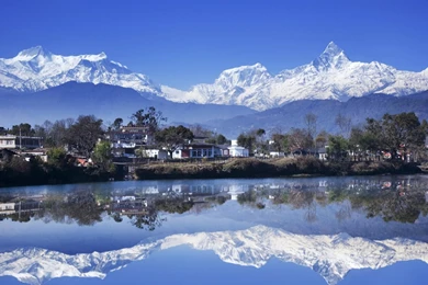 Download 1920x1080 Fewa Lake, Nepal Wallpapers