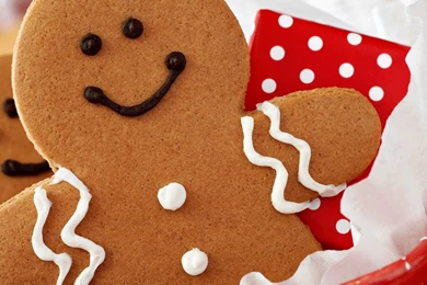 Gingerbread Man iPad Wallpapers HD