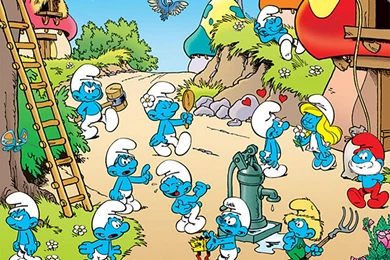 Smurf Village Wallpapers 1920x1440
