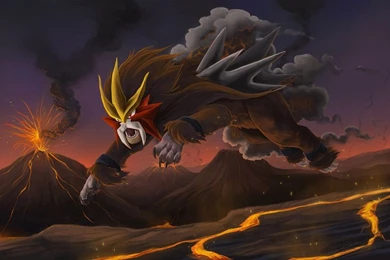 Roar Of Entei By Junryou na Kokoro On DeviantArt