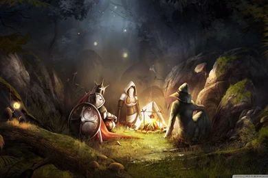 Trine 2 Story Campfire HD Desktop Wallpapers : Widescreen : High ...