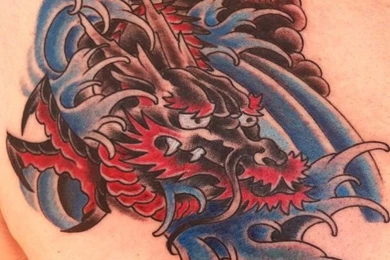 Japanese Water Dragon Tattoo