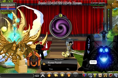 AQWorlds Deleting A Blade Of Awe Rune!   YouTube