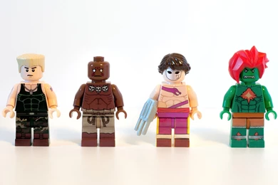 Lego Street Fighters – Guile, Dhalsim, Vega, And Blanka Widescreen ...