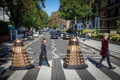 3210x2140] Doctor Who Meets Abbey Road /r/wallpapers : LargeImages