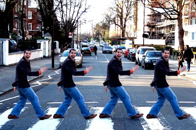 THE 5TH BEATLE CROSSING ABBEY ROAD WALLPAPER 1280 X 800
