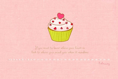 New Freebie   February Wallpapers Calendars