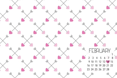 February Desktop Calendar Download   All Things Pretty