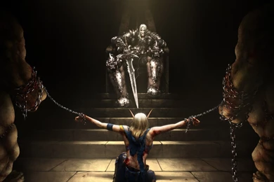 High Elf In Front Of Lich King, World Of Warcraft, Wow, Game ...