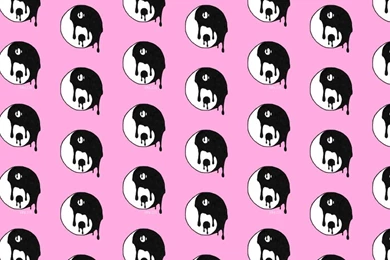 Dripping Yin And Yang Pink Ask.fm Backgrounds   Peace Wallpapers