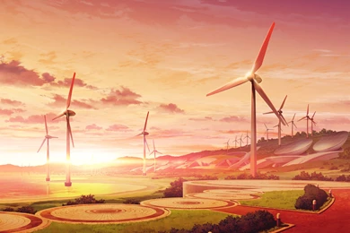 Game Cg Kono Oozora Ni Tsubasa Wo Hirogete Landscape Scenic Sunset ...