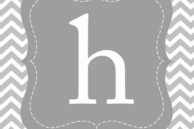 Monogram H Grey Square Chevron iPhone 6 Plus Wallpapers   Make It ...