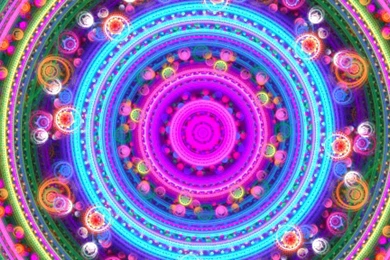 Abstract Circles Spiral Psychedelic