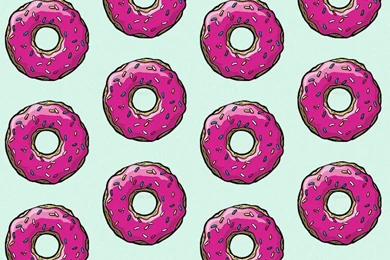 Spinrkled Pink Doughnut iPhone Wallpapers   Kawaii Wallpapers