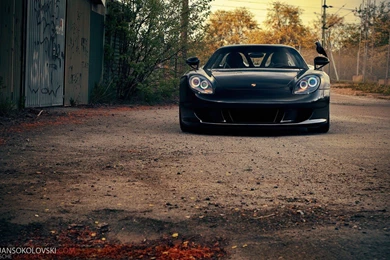 Black Cars Vehicles Porsche Carrera GT Wallpapers