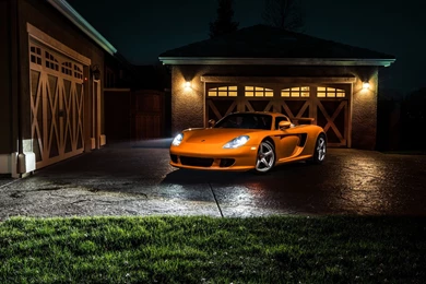 Arancio Borealis Porsche Carrera GT Wallpapers