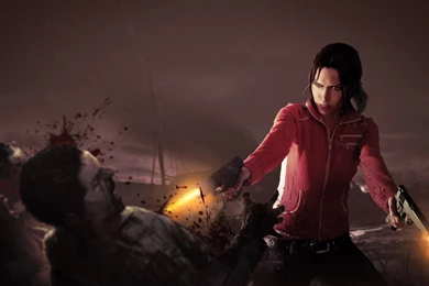 Left 4 Dead L4D Zombie Blood Handgun Zoey Dark Blood Wallpapers ...
