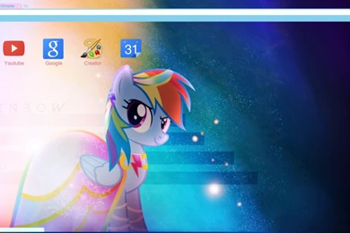 Rainbow Dash Google Chrome Theme V1 By Furrgroup On DeviantArt