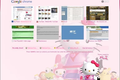 Hello Kitty Google Chrome Theme