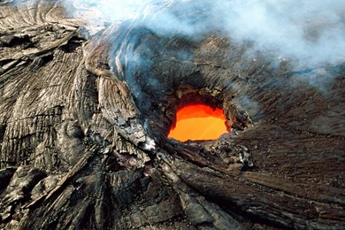 HAWAII KILAUEA SKYLIGHT TUBE VOLCANO HD WALLPAPER   (
