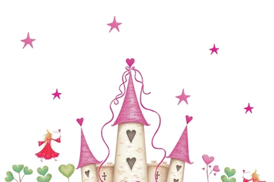 RoomMates Repositionable Childrens Wall Stickers Princess Castle ...